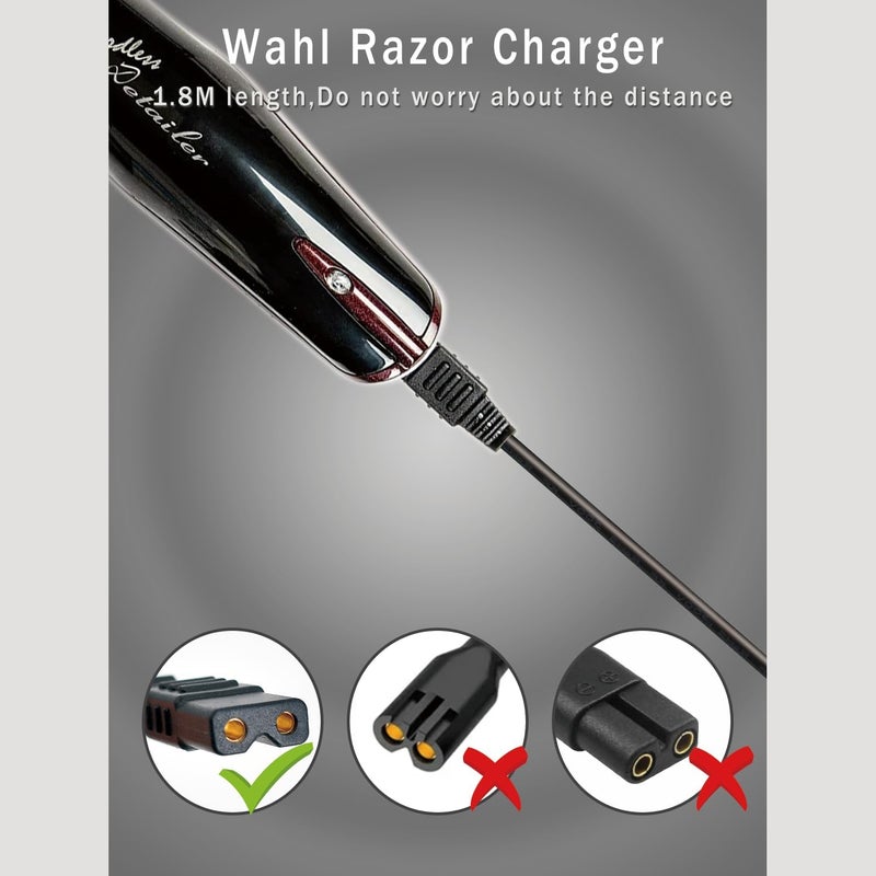 BOEEA 2V Charger Replacement for Wahl Shaver Shaper 8061, 8163, 8786-1001, 7367, 7029, 7060, 7035, 7339, 4000, 7063-017, ‎7065-017, WAKH4, 7064-017, 7061-917, 5-Star Series Trimmer Clipper Power Adapter - Image 5